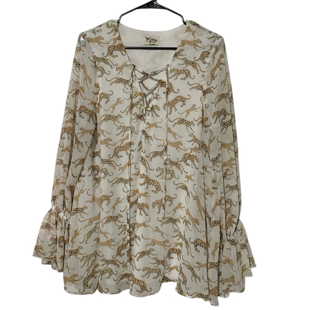 Show Me Your MuMu Novelty Print Cheetah Blouse